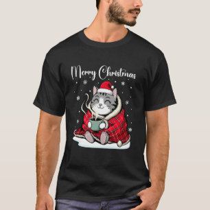 クリスマスパジャマ 猫 メリーキャットマス Xmas 服 面白い Tシャツ