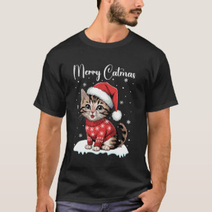 クリスマスパジャマ 猫 メリーキャットマス Xmas 服 面白い Tシャツ