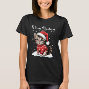 クリスマスパジャマ 猫 メリークリスマス Xmas ルームウェア Tシャツ