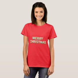 クリスマスパステルジンジャーブレッドレタリング Tシャツ
