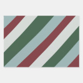 クリスマスパストライプのターンキャンディーケーンストライプ ラッピングペーパーシート (正面2)