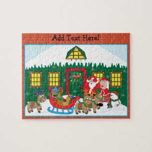 クリスマスパズルのパーソナライズ ジグソーパズル