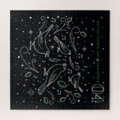 クリスマスパズルの4日目20x20 ジグソーパズル (横)