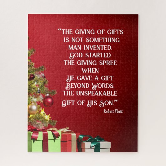 クリスマスパズルザ・ファーストギフト与え ジグソーパズル (縦)