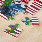 クリスマスパズルテディベア ジグソーパズル (側面)