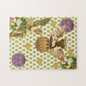 クリスマスパズル金ゴールド天使 ジグソーパズル (横)