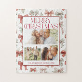 クリスマスパズル | 家族写真ギフト ジグソーパズル (縦)