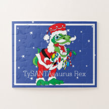クリスマスパズルTySANTAsaurusレックス30大PIeces