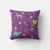 クリスマスパターイタリアンンGreyhound Dogシルエット クッション (正面)