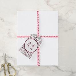 クリスマスパタークラシックンの赤と緑 ギフトタグ