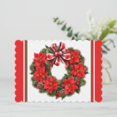 クリスマスパターンに署名と挨拶を追加 シーズンカード (スタンド正面)