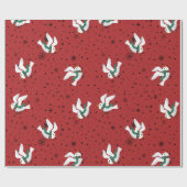クリスマスパターンのギフトカバー ラッピングペーパー (フラット)