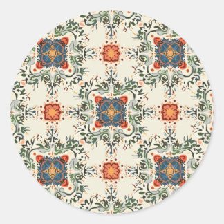 クリスマスパターンのシール ラウンドシール