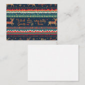 クリスマスパターンのノートカードデザイン ノートカード (正面/裏面)