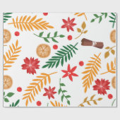 クリスマスパターンのラッピング紙 ラッピングペーパー (フラット)