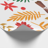 クリスマスパターンのラッピング紙 ラッピングペーパー (角)