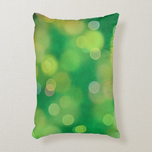 クリスマスパターンの魔法(緑) アクセントクッション (正面(垂直))