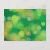 クリスマスパターンの魔法（緑） ポストカード (正面)