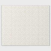 クリスマスパターンの黄金のジンジャーブレッドマン ラッピングペーパー (フラット)