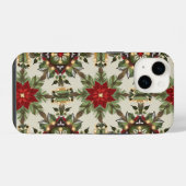 クリスマスパターンのiPhoneケース iPhoneケース (裏面横)