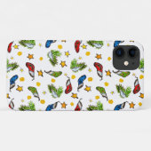 クリスマスパターンオーナメント墨汁 Case-Mate iPhoneケース (裏面(横))