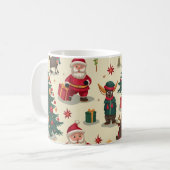 クリスマスパターンカップ コーヒーマグカップ (正面左)