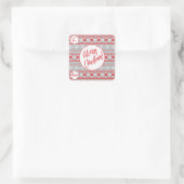 クリスマスパターンギフトシール スクエアシール (バッグ)