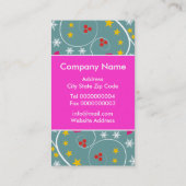 クリスマスパターンギフトラベル – 名刺 (裏面)