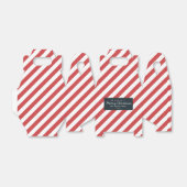 クリスマスパターンクリスマスギフトレッドストライプの フェイバーボックス (折り畳みなし)