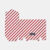 クリスマスパターンクリスマスギフトレッドストライプの フェイバーボックス (折り畳みなし)