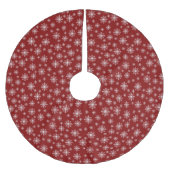 クリスマスパターンツリースカート ブラッシュドポリエステルツリースカート (正面)