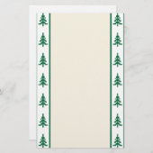 クリスマスパターンツリー 便箋 (正面/裏面)