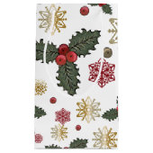 クリスマスパターンホワイトスモール抱き枕 スモールペーパーバッグ (正面)