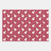 クリスマスパターンラッピング紙シート ラッピングペーパーシート (正面2)