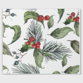 クリスマスパターンラッピング紙 ラッピングペーパー (フラット)