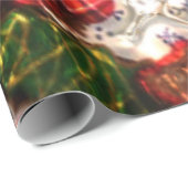 クリスマスパターン光沢ラッピング紙 ラッピングペーパー (ロールコーナー)