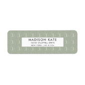 クリスマスパターン差出人住所ラベル ラベル (正面)