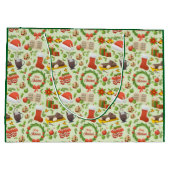 クリスマスパターン抱き枕 ラージペーパーバッグ (裏面)