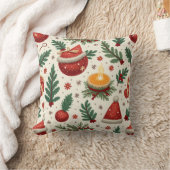 クリスマスパターン枕クッション クッション (ブランケット)