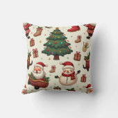 クリスマスパターン枕クッション クッション (裏面)