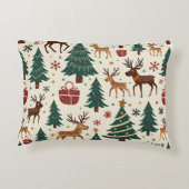 クリスマスパターン枕 アクセントクッション (裏面)