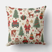 クリスマスパターン枕 クッション (裏面)