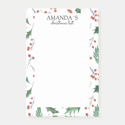 クリスマスパターン注記 ポストイット (正面)