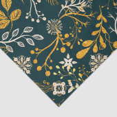 クリスマスパターン金ゴールドと白 薄葉紙 (詳細)