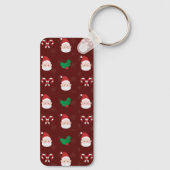 クリスマスパターン長方形キーチェーン キーホルダー (裏面)