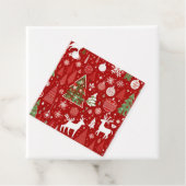 クリスマスパターン雪だるまサンタの木の灰色の装飾 フェイバータグ (インサイチュ)