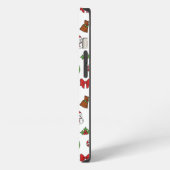 クリスマスパターン電話ケース iPhoneケース (左側面)