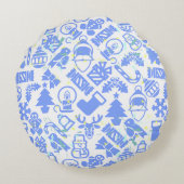 クリスマスパターン07.nbg ラウンドクッション (裏面)