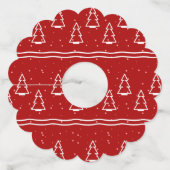 クリスマスパターン116 ワイングラスタグ (正面)