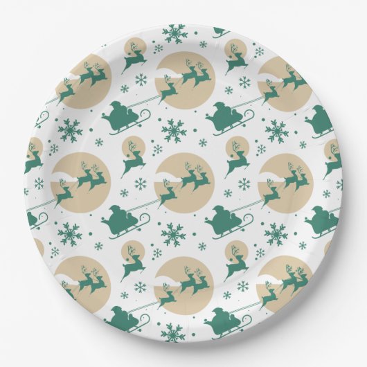 クリスマスパターン118 ペーパープレート (正面)